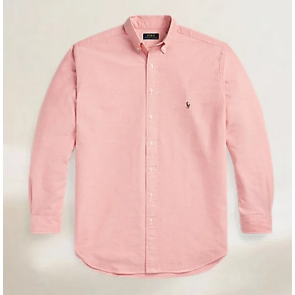 Polo Ralph Lauren The Iconic Pink Salmon Oxford Shirt Classic Fit Mens Size 4XLT